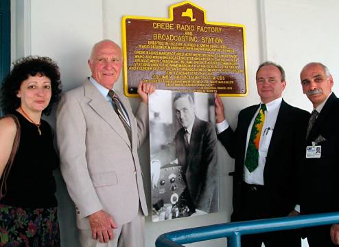 Grebe Factory Plaque Dedication, 2004